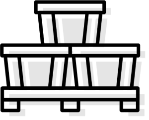 Icono de sector de packaging y logística de ITM.